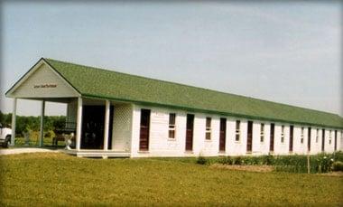 Side view of the migrants quarters, Photo from the Door County Wildwood Market website