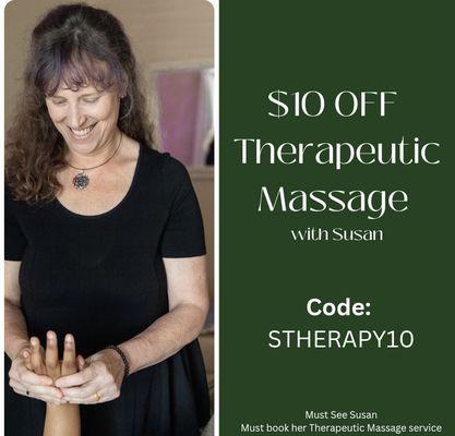 $10 off therapeutic massage