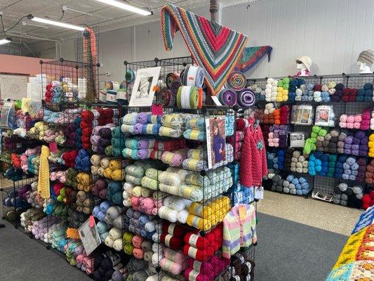 Lots of pretty yarn!