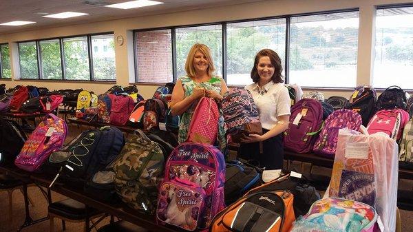 Backpack Heroes! Volunteering with Knoxville Area Association of Realtors.