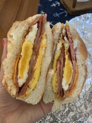 Pork roll, egg and cheese