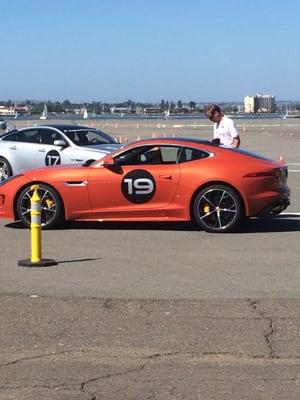 The Jaguar F type I got to drive