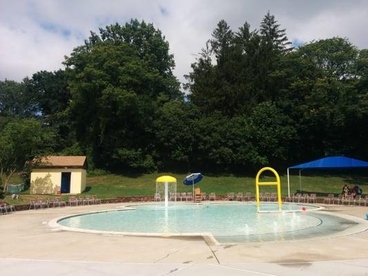 Quiet at the baby pool before the madness.