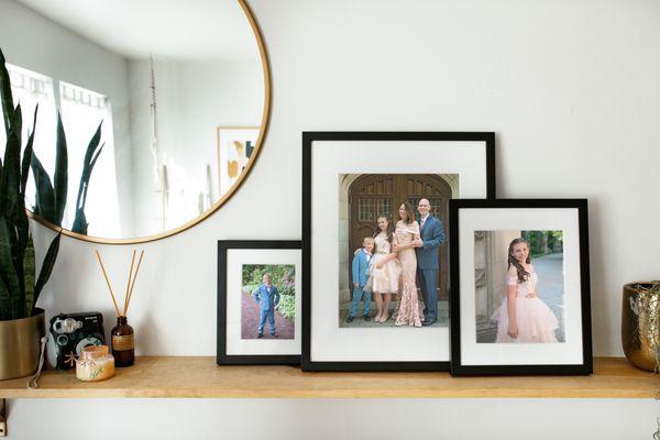 Pre Bat Mitzvah Session Photos showing in Frames