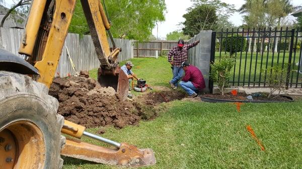 Sewer Main Replacement - Old Cast Iron Pipe replaced