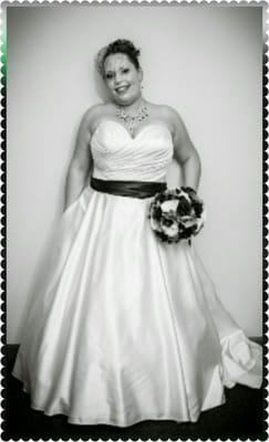 My dress with custom made sash!