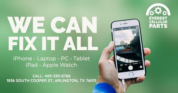 DO VISIT OUR STORE FOR IPHONE, IPAD, AND ALL OTHER ELECTRONIC DEVICES REPAIR
1836 S COOPER ST, ARLINGTON, TX, 76013
CALL: 469-230-0766