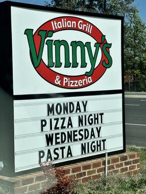 Vinny's Sign