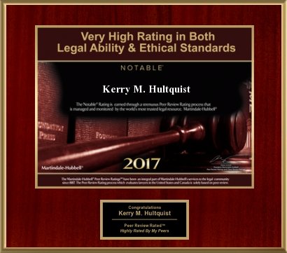 Awarded to our Lead Counsel, Kerry Hultquist