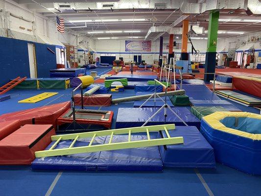 Our facility -beginning with the preschool obstacle course!