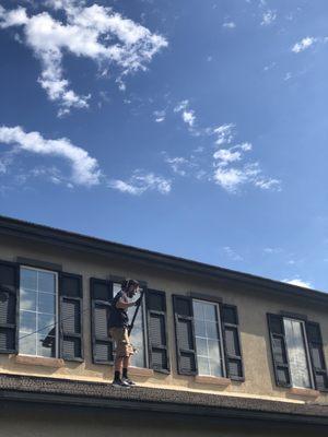 Beautiful day for a residential window cleaning!