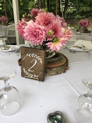 Centerpieces for the wedding