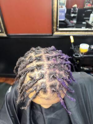 Retwist with semi permanent color service