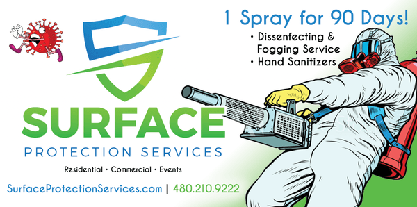 we disinfect with foggers and electrostatic machines. let us help you fight COVID