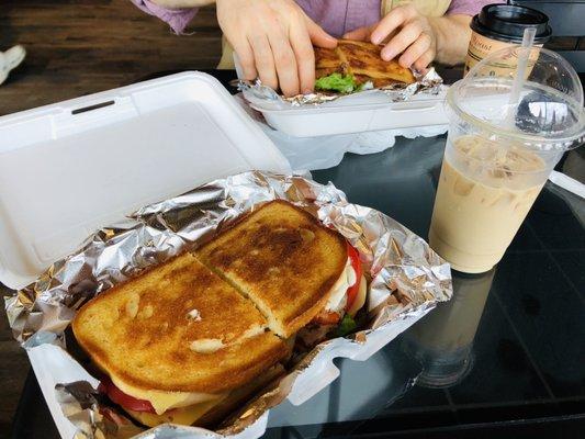 Amazing paninis & iced latte