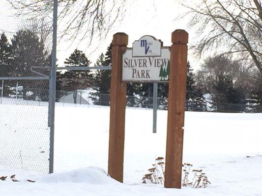 Entrance sign to Silver View Park