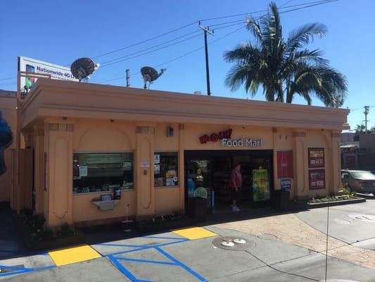 Gas station, 17 pumps and a mini-mart.