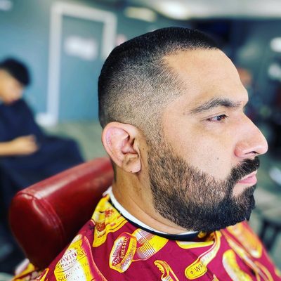 Shadow fade w/ beard trim and lining