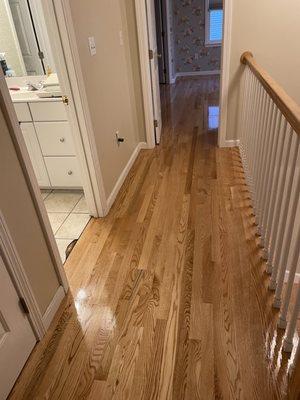 After carpet removed and install hardwood floor