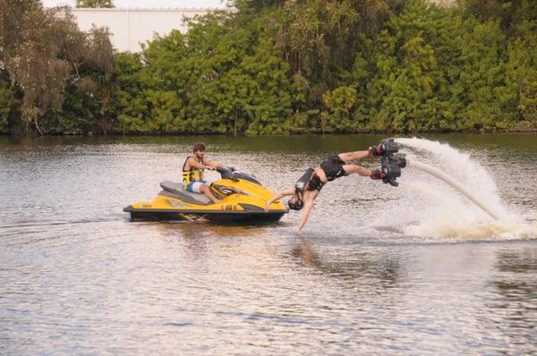 Mike performing a perfect dive instructed by Pro Zoro Santiago ( 954-483-6192 )