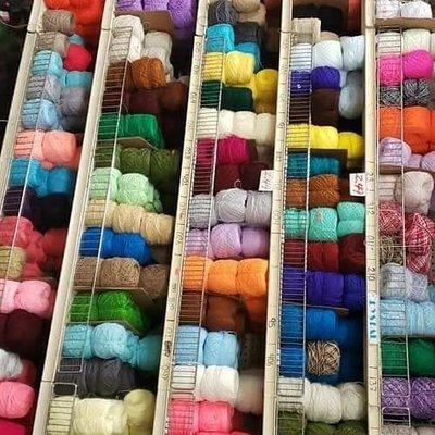 Yarn, sewing kits, sewing utensils