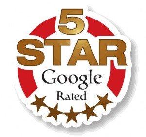 We have a 5 Star rating on Google