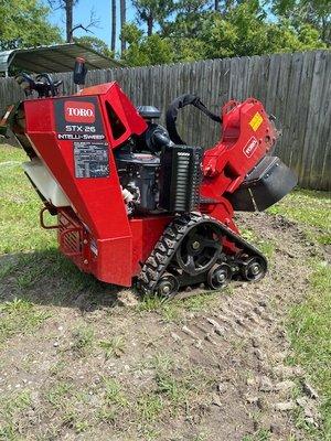 Rent our Toro STX-26 Stump Grinder to get rid of stumps with ease!