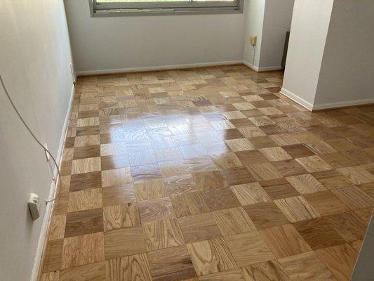 Bedroom oak floor