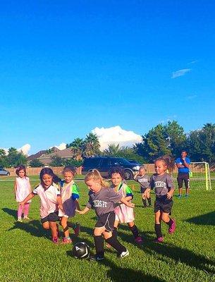 Our little princesses enjoying soccer! #tukasacademy #soccerkaty #lovesoccer#soccergirl