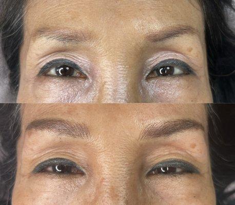 Microblading with shading