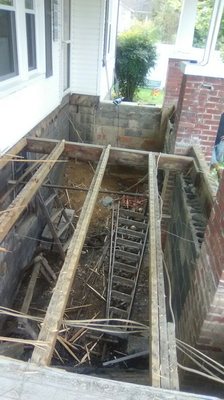 Down to the joists on the demo