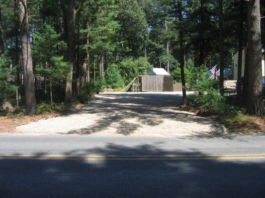 New driveway with crushed stone (extra work done)