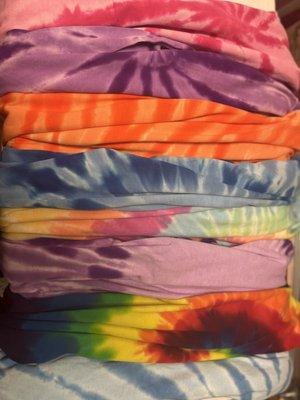 Beautiful tie-dye shirts