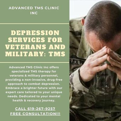 We Speak Military at Advanced TMS Clinic - TRICARE TRIWEST accepted