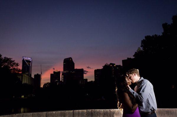 Engagement Photos by HMK Photography in uptown Charlotte, NC