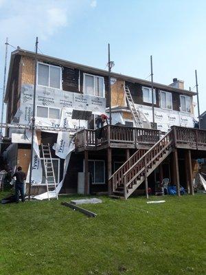 Siding installation