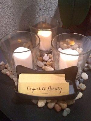 Exquisite Beauty in the desert offers Rejuvenating facials , full body scrub, waxing, Make-up and Wellness treatments with essential oils.