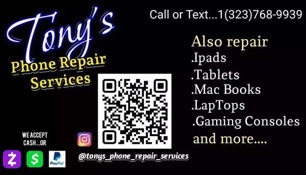 Tonys phone repair services