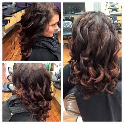 Awesome color and cut done by stylist Nicole M