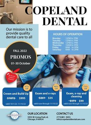 Promo:
Low Cost Dental No Insurance

X-rays, Exams.