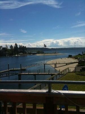 Great Summer day on the deck at Green Turtle Restaurant.