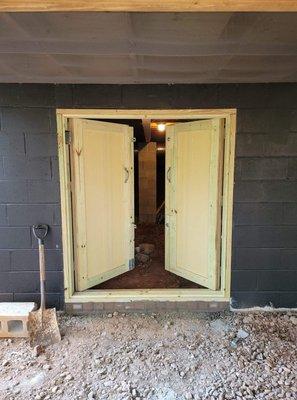 Custom Crawl Space Door