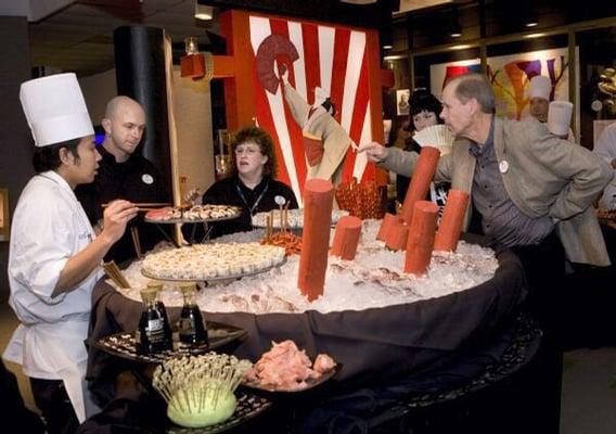 VIP banquet in the arena lounge