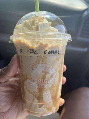 16 oz blended Carmel macchiato