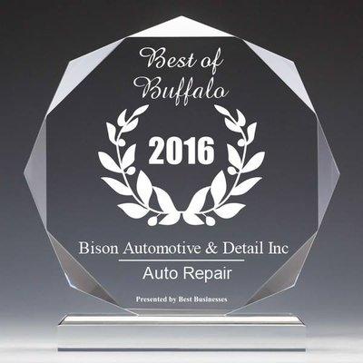 Bison Automotive & Detail - Best of Buffalo Auto Repair Award - 2016!