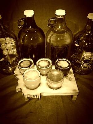 Montana Trail Ride (sampler paddle) and Growlers