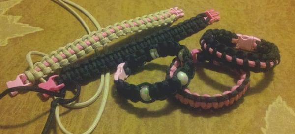 Paracord Awareness Braclets