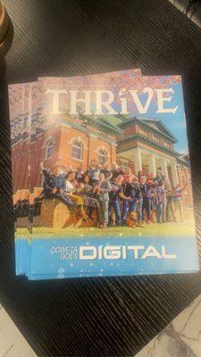 Crown Digital ladies on the cover of Thrive magazine with some of our clients. We work closely with the Coweta Chamber