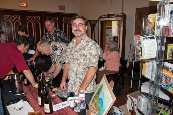 From the left: Joe Queen of 4 Joe's winery, Tom and Joe Haslet of Alere Vineyards..incredible Rhone wines from the Central Coast