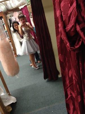 Homecoming shopping at Dorylis Bridal